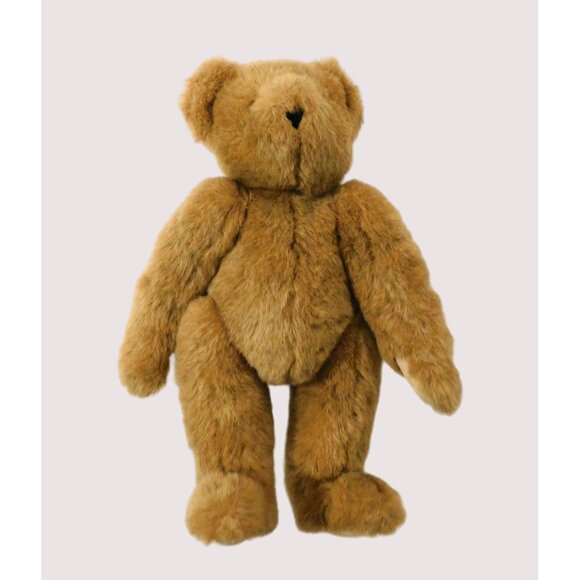 Vermont Teddy Bear 16" Fully Jointed Posable Brown 1997 Vintage Plush - Picture 4 of 10